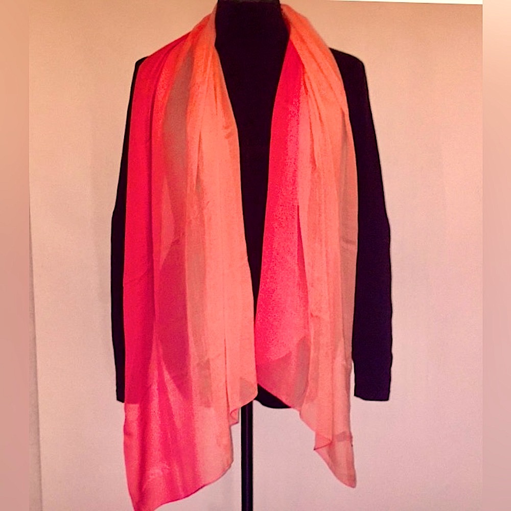 NWOT LES COPAINS SILK OMBRE SCARF